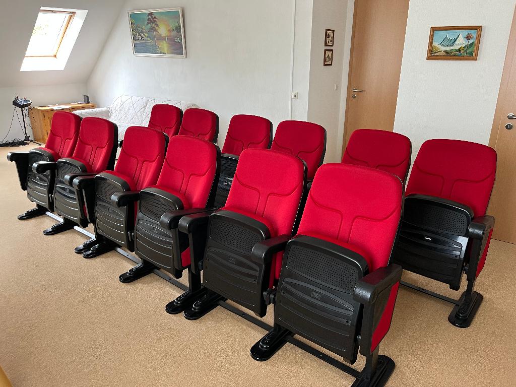 Bioscoop stoelen, Ophalen, Zo goed als nieuw, Stof, Vijf, Zes of meer stoelen
