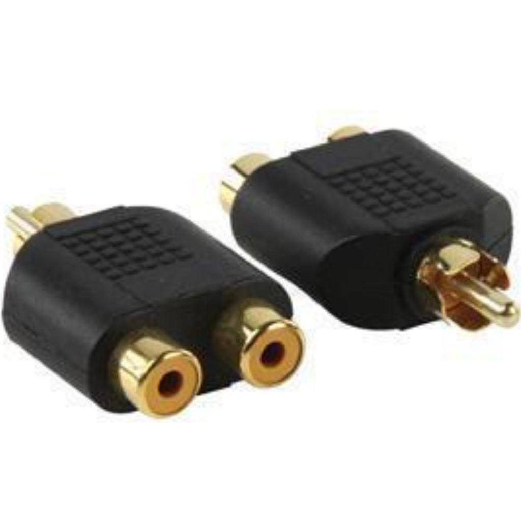 Tulp audio splitter - tulp male - 2x tulp female, Ophalen, Nieuw, Minder dan 2 meter, Overige kabels