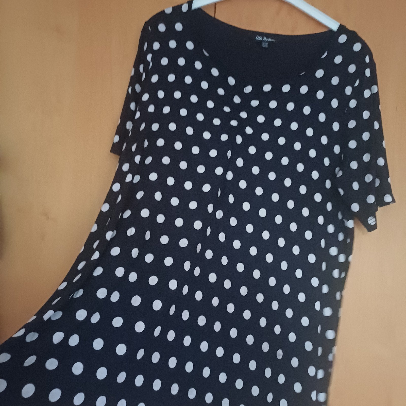 Ulla Popken Zwart-wit Gestippelde Tuniek Maat 46/48 (XL), Zwart, Maat 46/48 (XL) of groter, Nieuw, Ulla Popken