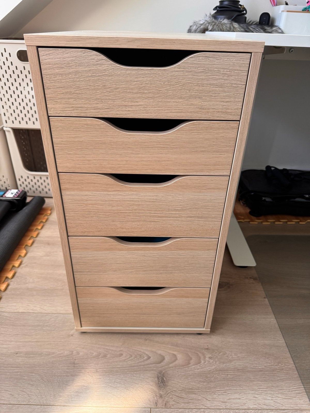 Ikea Alex ladeblok met 5 lades, Ophalen, Gebruikt