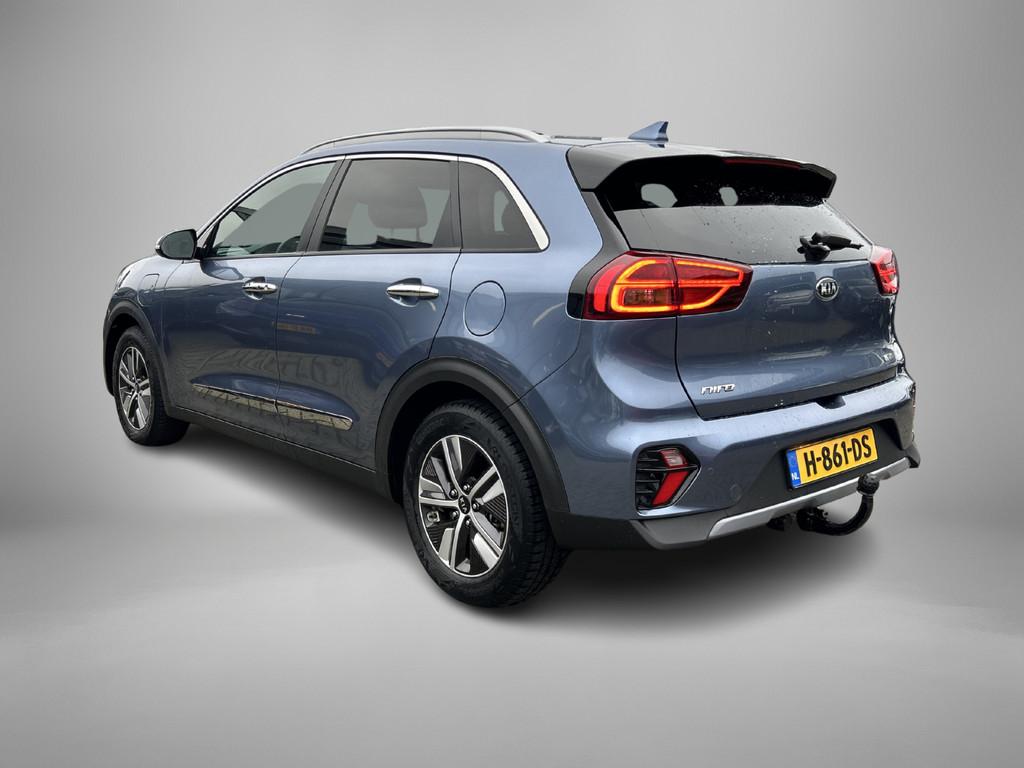 Kia Niro 1.6 GDi PHEV DynamicLine | Trekhaak | Leder |, Auto's, 12 maanden, 77 km/l, Gebruikt, Blauw