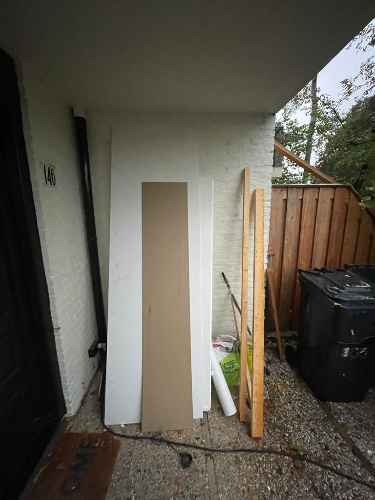 Diverse houten planken en balken, Doe-het-zelf en Verbouw, Ophalen, Gebruikt, 25 tot 50 mm, 200 tot 250 cm