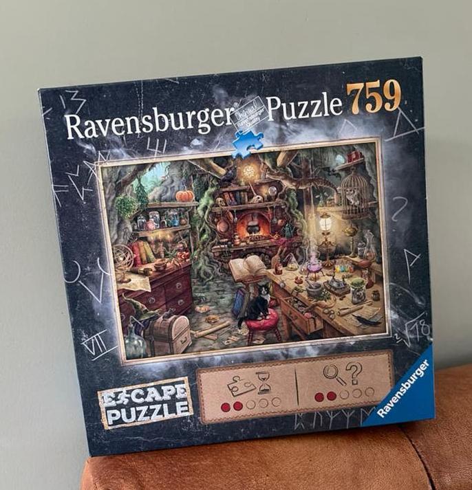 Ravensburger Escape Puzzle 759 stukjes - Heksenkeuken, Ophalen, 500 t/m 1500 stukjes, Zo goed als nieuw, Legpuzzel