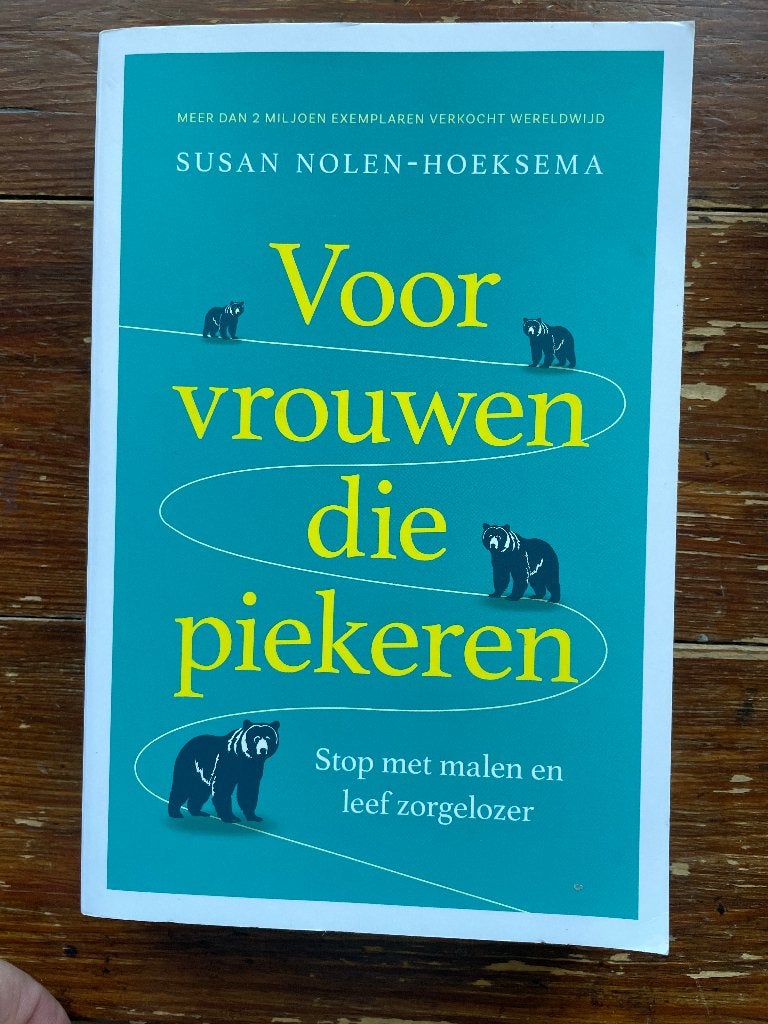 Susan Nolen-Hoeksema Voor vrouwen die piekeren 2025 nieuw, Boeken, Susan Nolen-Hoeksema, Nieuw, Ophalen of Verzenden, Cognitieve psychologie