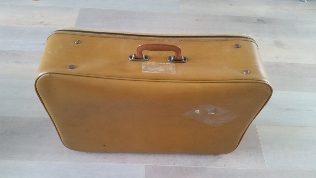 vintage koffer jaren 60 - ca. 64 x 44 x 19 cm, Sieraden, Tassen en Uiterlijk, 60 tot 70 cm, Overige materialen, Gebruikt, Ophalen of Verzenden