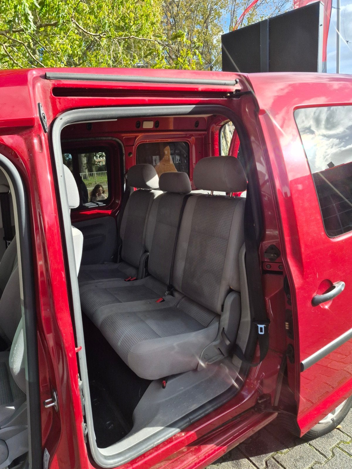 Volkswagen Caddy 1.9 TDI Life 77KW Combi 2008 Rood, Auto's, Voorwielaandrijving, 1380 kg, 4 cilinders, Volkswagen