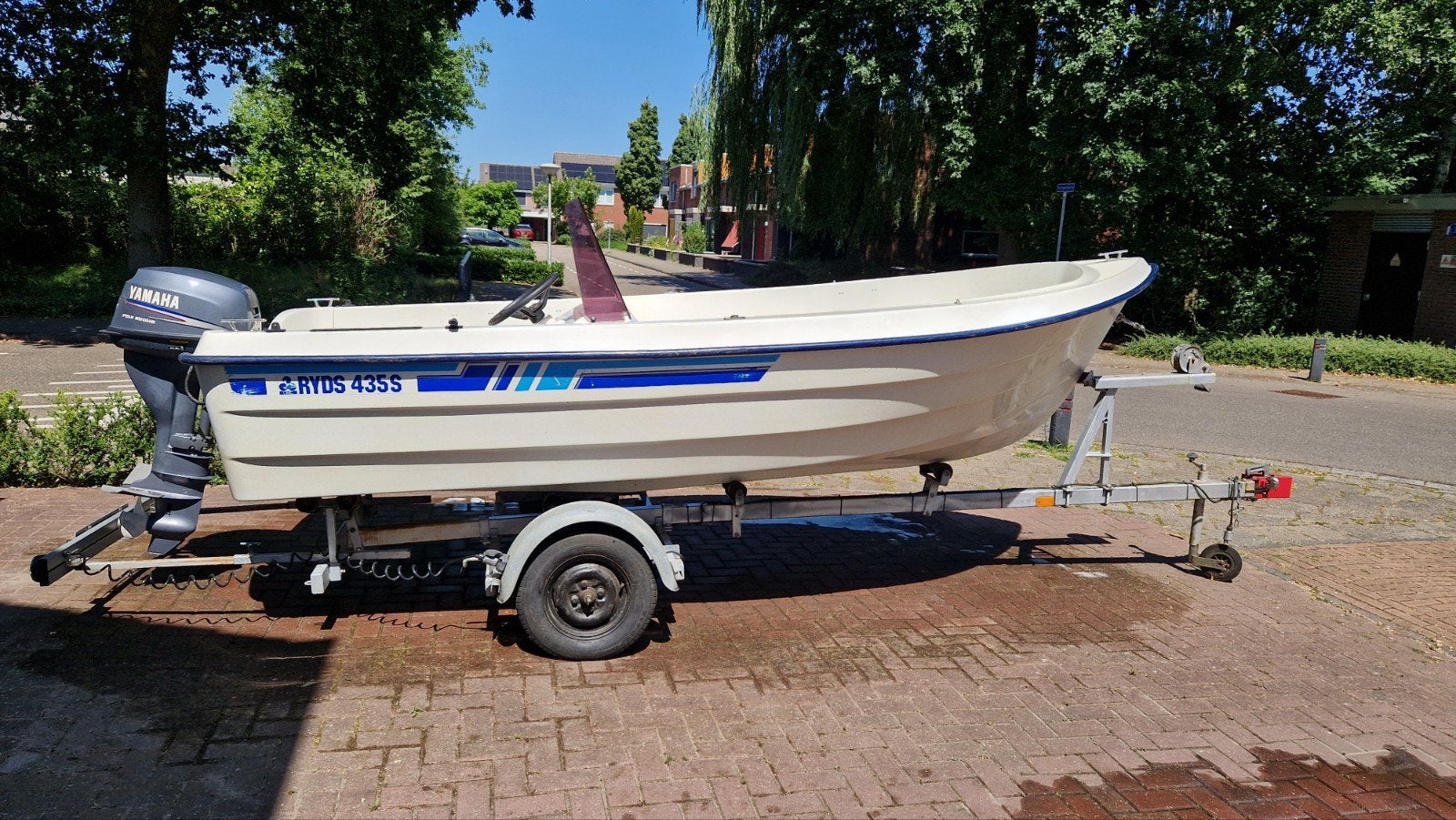 Ryds 435 consoleboot incl. trailer., Watersport en Boten, Vis- en Consoleboten, Gebruikt, Overige merken, Met afstandsbediening