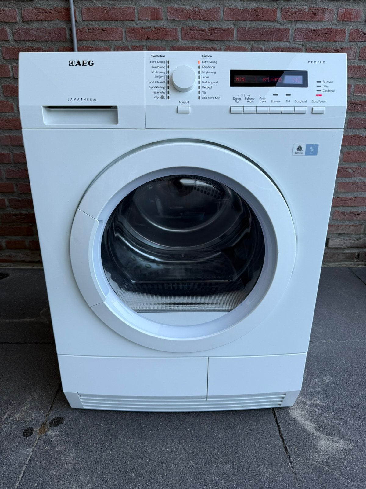 Zeer nette refurbished AEG condensdroger droger, Ophalen, 6 tot 8 kg, Anti-kreukfase, Refurbished