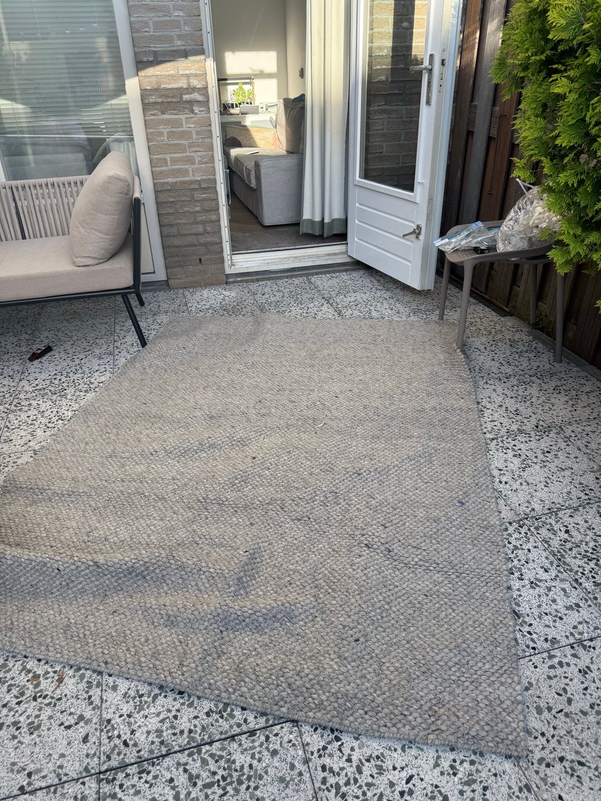 Wollen kleed 160x220cm, Huis en Inrichting, Stoffering | Tapijten en Kleden, Ophalen, Gebruikt, 150 tot 200 cm, 200 cm of meer
