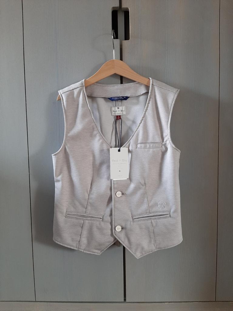 Nieuw Red + Blu Erwin gilet in lichtgrijs, maat 140., Kinderen en Baby's, Kinderkleding | Maat 140, Overige typen, Ophalen of Verzenden