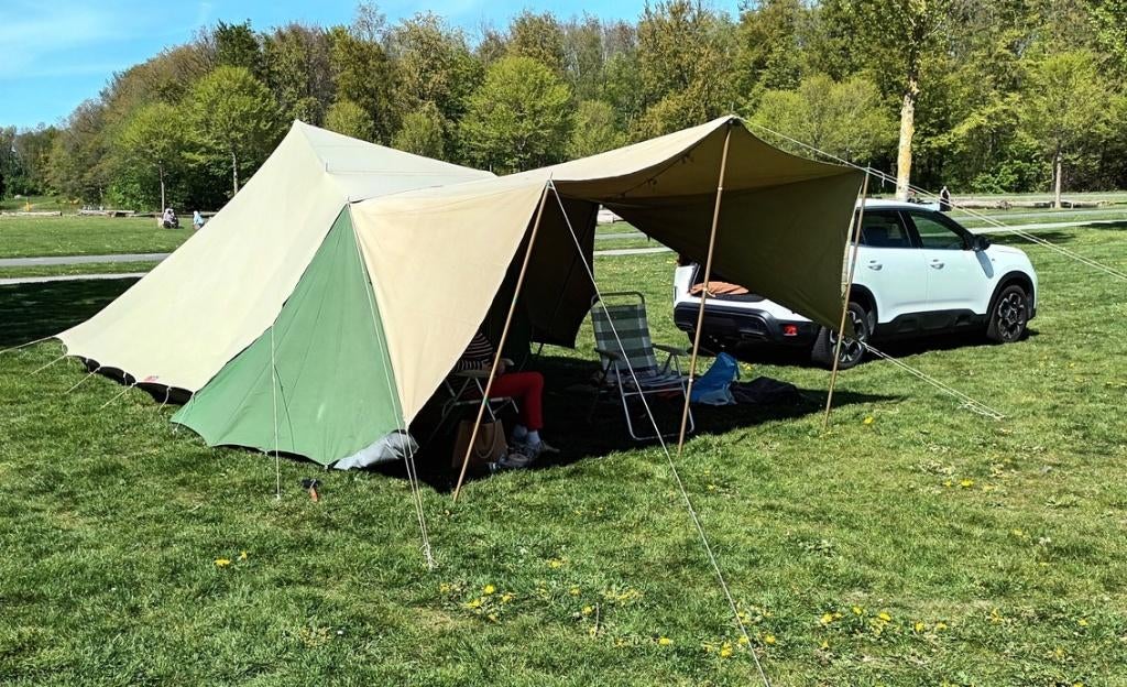 De Waard Lepelaar 4-persoons tent met varioluifel, Ophalen, Gebruikt, Tot en met 4