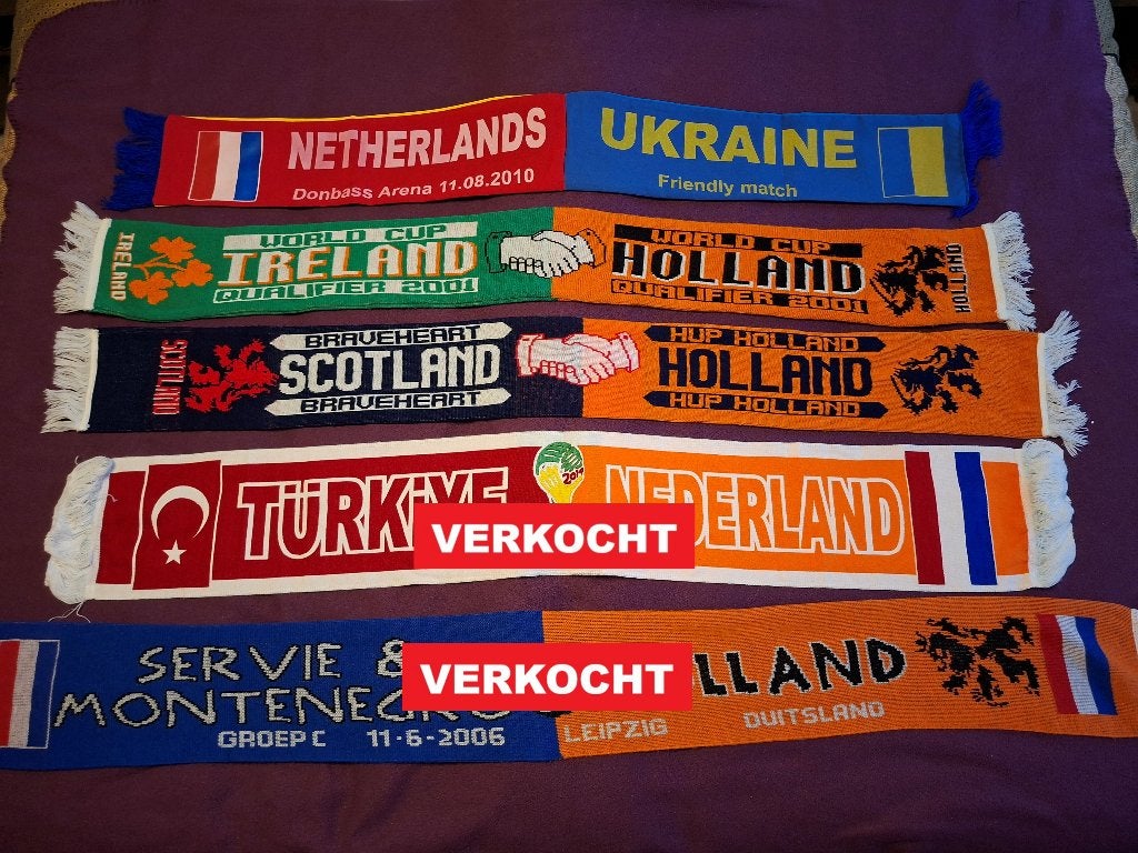 Voetbal sjaals Nederlands elftal, Ophalen of Verzenden, Zo goed als nieuw, Overige binnenlandse clubs