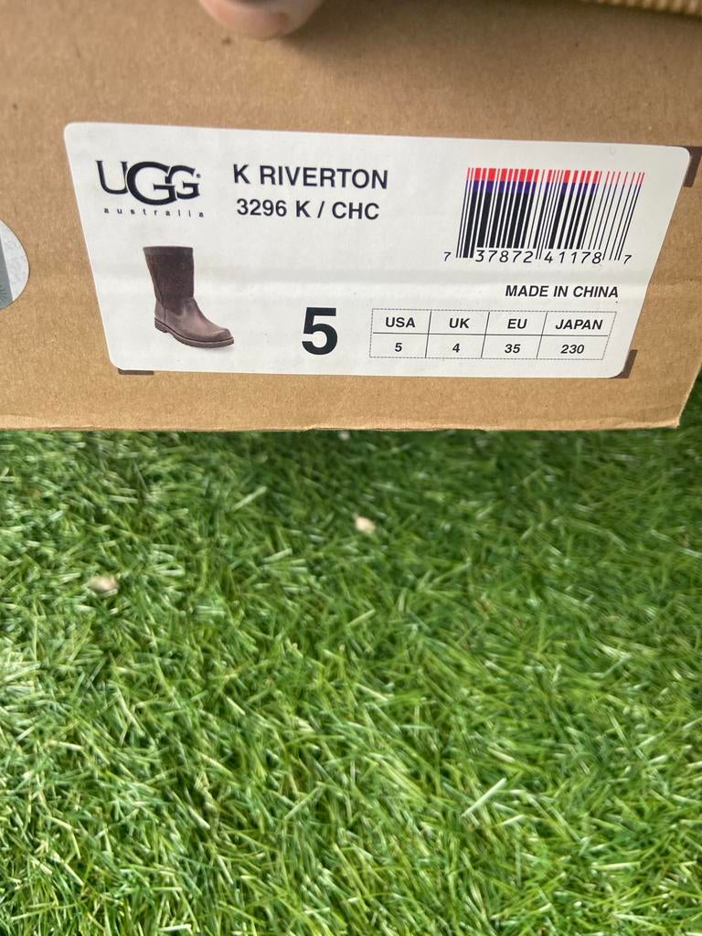 UGG K Riverton Laarzen Maat 35 Bruin, Ophalen of Verzenden, Zo goed als nieuw