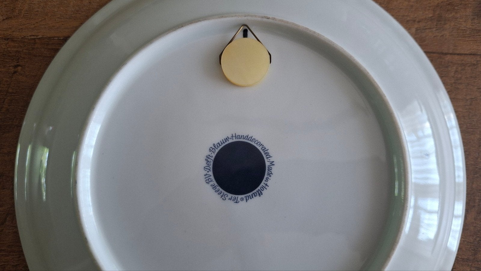 Delfts Blauw wandbord 'Hulde' - Handgedecoreerd, Ophalen