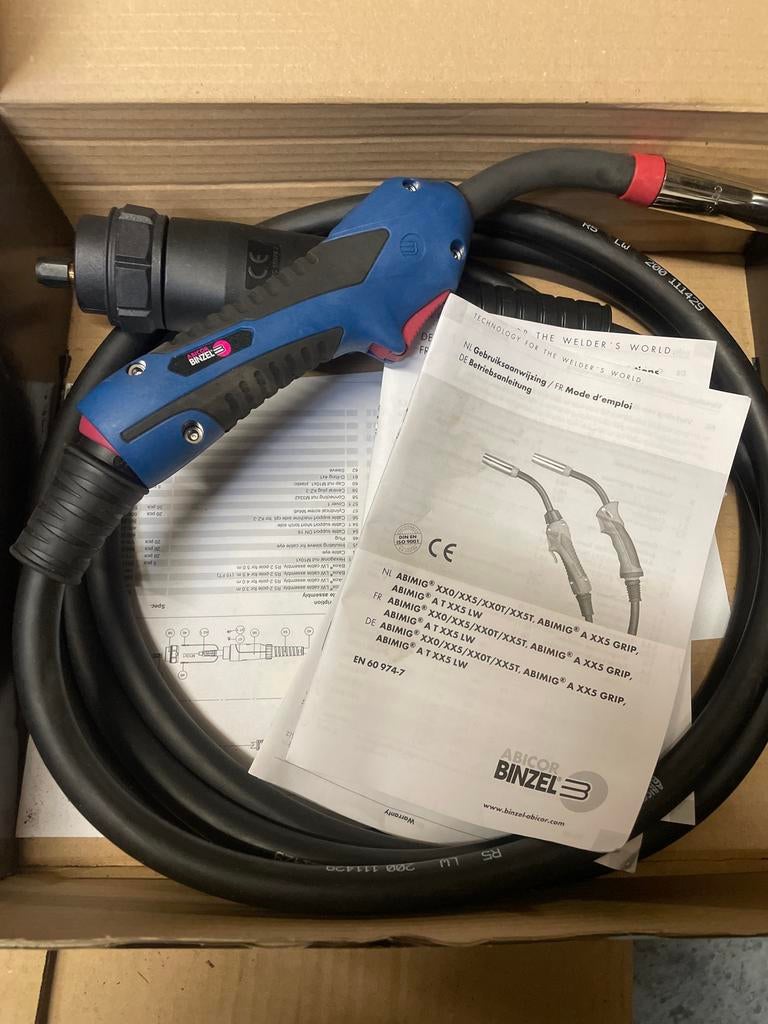 ABICOR BINZEL MIG/MAG Laspistool - Nieuw in doos, Ophalen of Verzenden, Nieuw, 150 tot 250 ampère, Co2