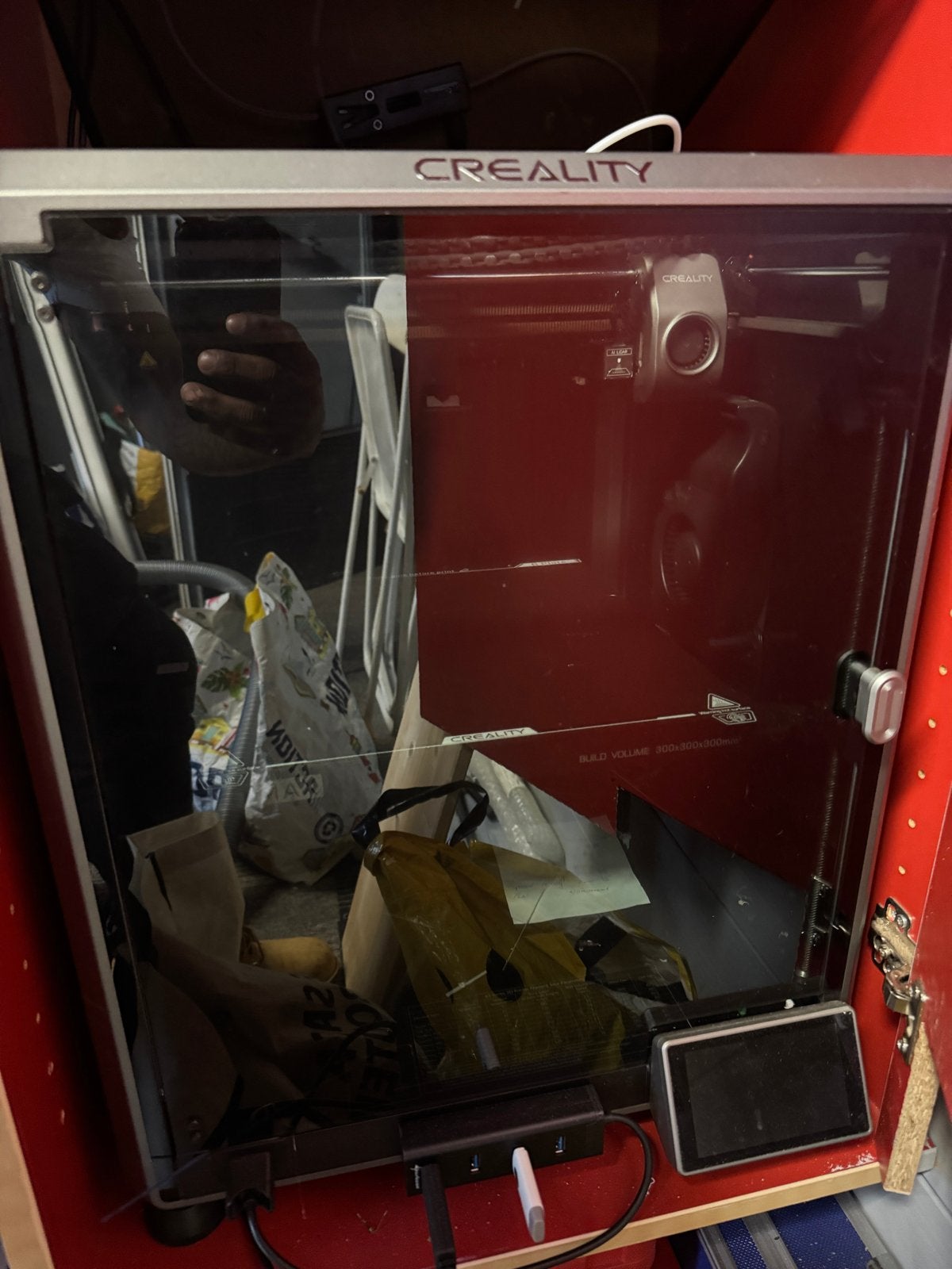 Creality K1 MAX + CFS met extra nozzle, Computers en Software, 3D Printers, Ophalen, Gebruikt, Filament