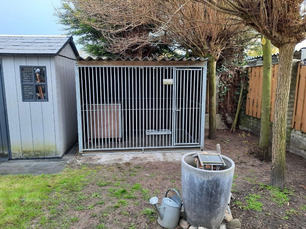 Kennel betonplex, Dieren en Toebehoren, Hondenhokken, Gebruikt, Hondenkennel, 100 cm of meer, 110 cm of meer, Ophalen