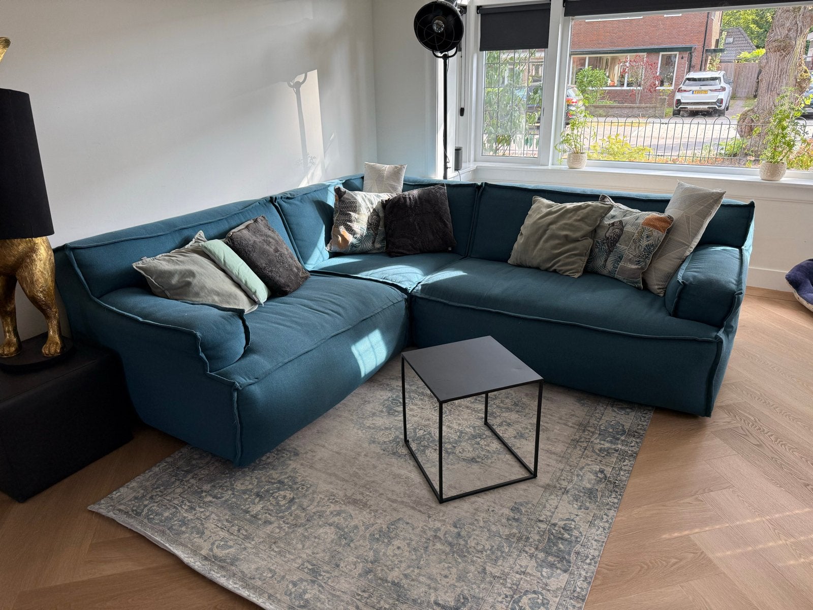 Comfortabele Hoekbank - Jansen totaal wonen., Ophalen, Gebruikt, 100 tot 125 cm, Hoekbank