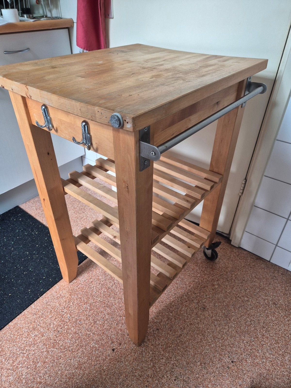 IKEA Keukentrolley / Hakblok - Massief Hout, Ophalen, Gebruikt, Hout, IKEA