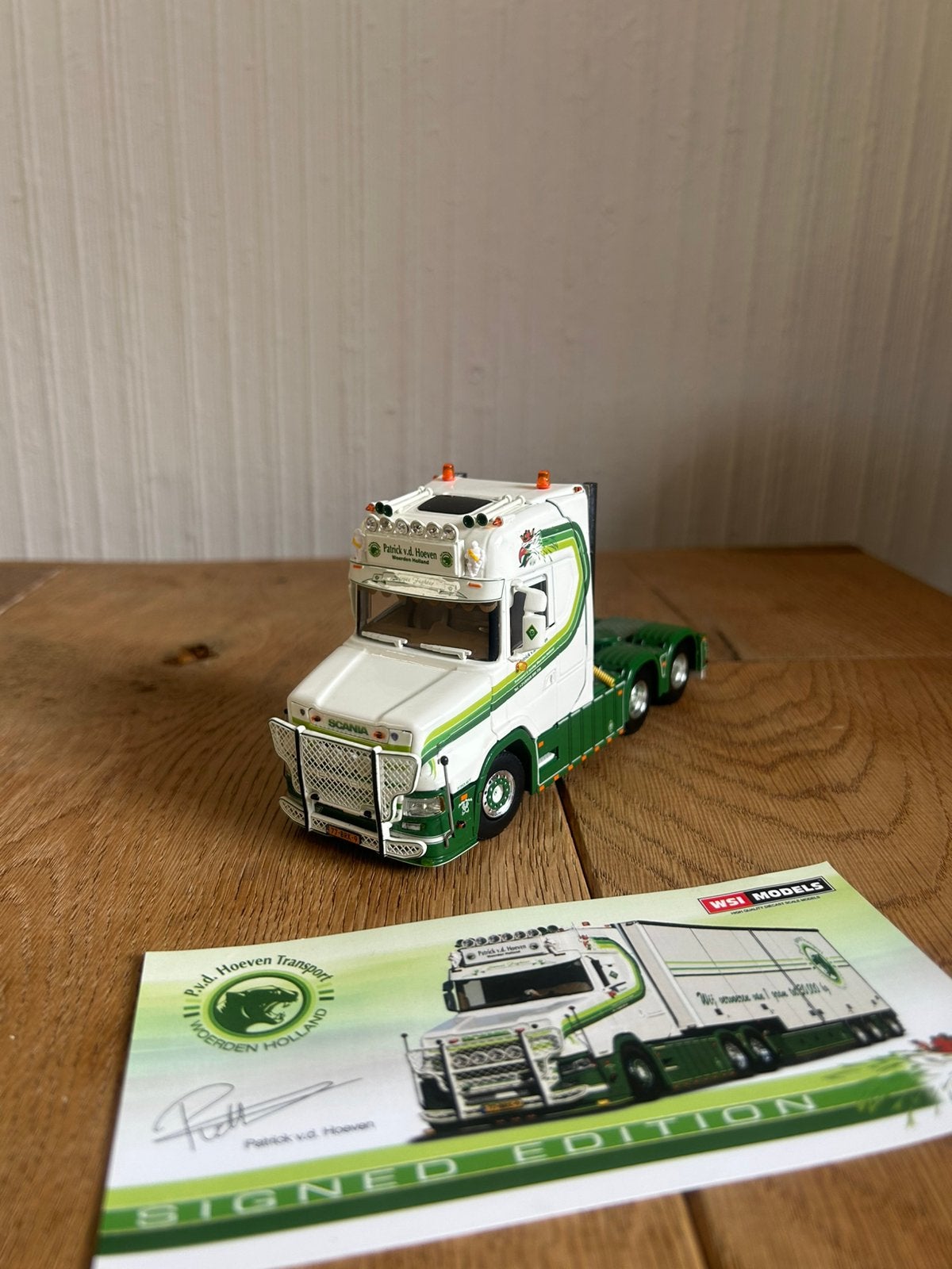 Wsi Scania Torpedo 770ST Patrick vd Hoeven, Hobby en Vrije tijd, Verzenden, Zo goed als nieuw, Bus of Vrachtwagen, Wsi