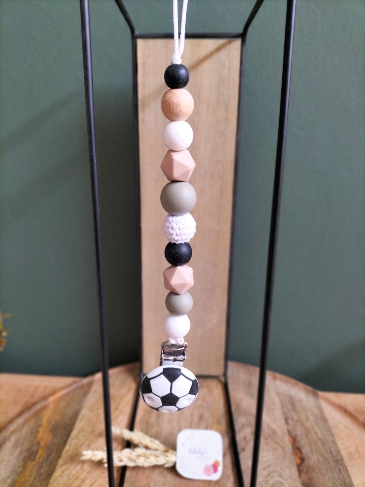 (kraam)cadeautje Speenkoord Voetbal, Kraamcadeau, Nieuw, Ophalen of Verzenden, Saluty's kinder- en kraamcadeaus