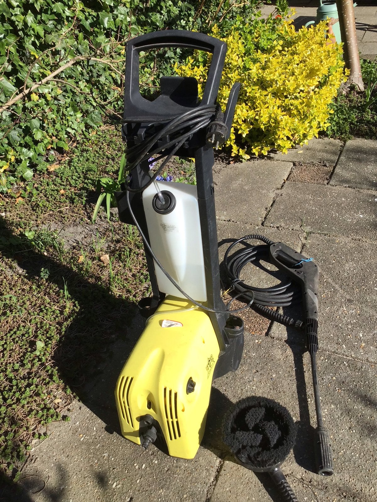 Kärcher Hogedrukreiniger met Terrasreiniger, Tuin en Terras, Hogedrukreinigers, Ophalen, Gebruikt, Elektrisch