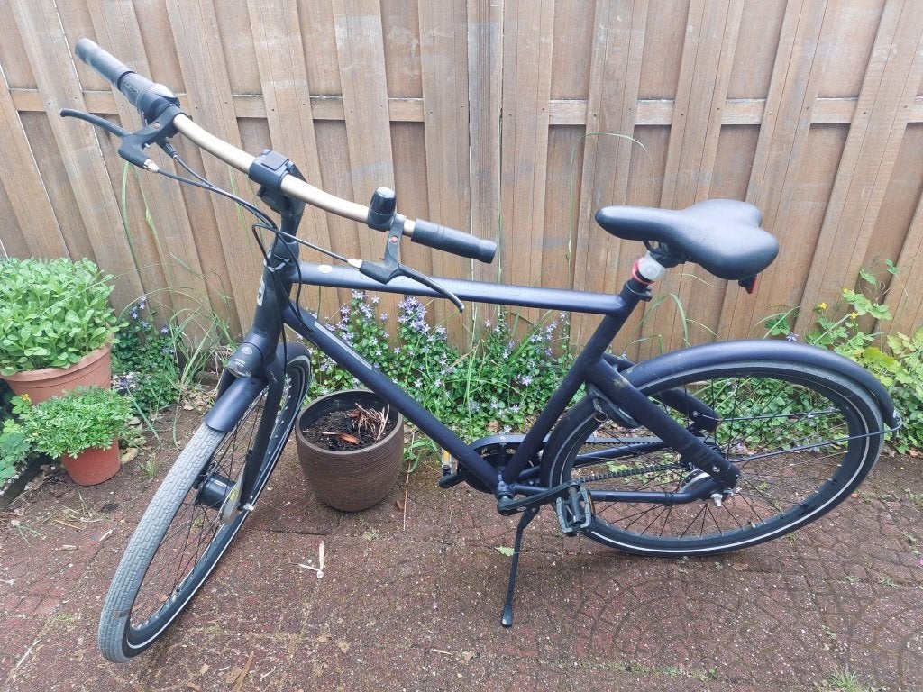heren fiets, Fietsen en Brommers, Gebruikt, Versnellingen, 61 tot 65 cm, Schijfrem
