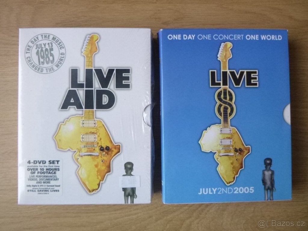 8 DVD LIVE AID COMPLEET MCCARTNEY U2 DYLAN MADONNA QUEEN, Alle leeftijden, Verzenden, Zo goed als nieuw, Concert