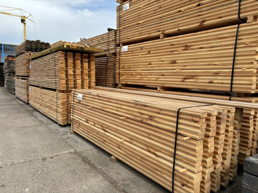 Tijdelijke bekisting damwand planken grenen 4 en 5 cm dik, 25 tot 50 mm, Grenen, Nieuw, Ophalen of Verzenden