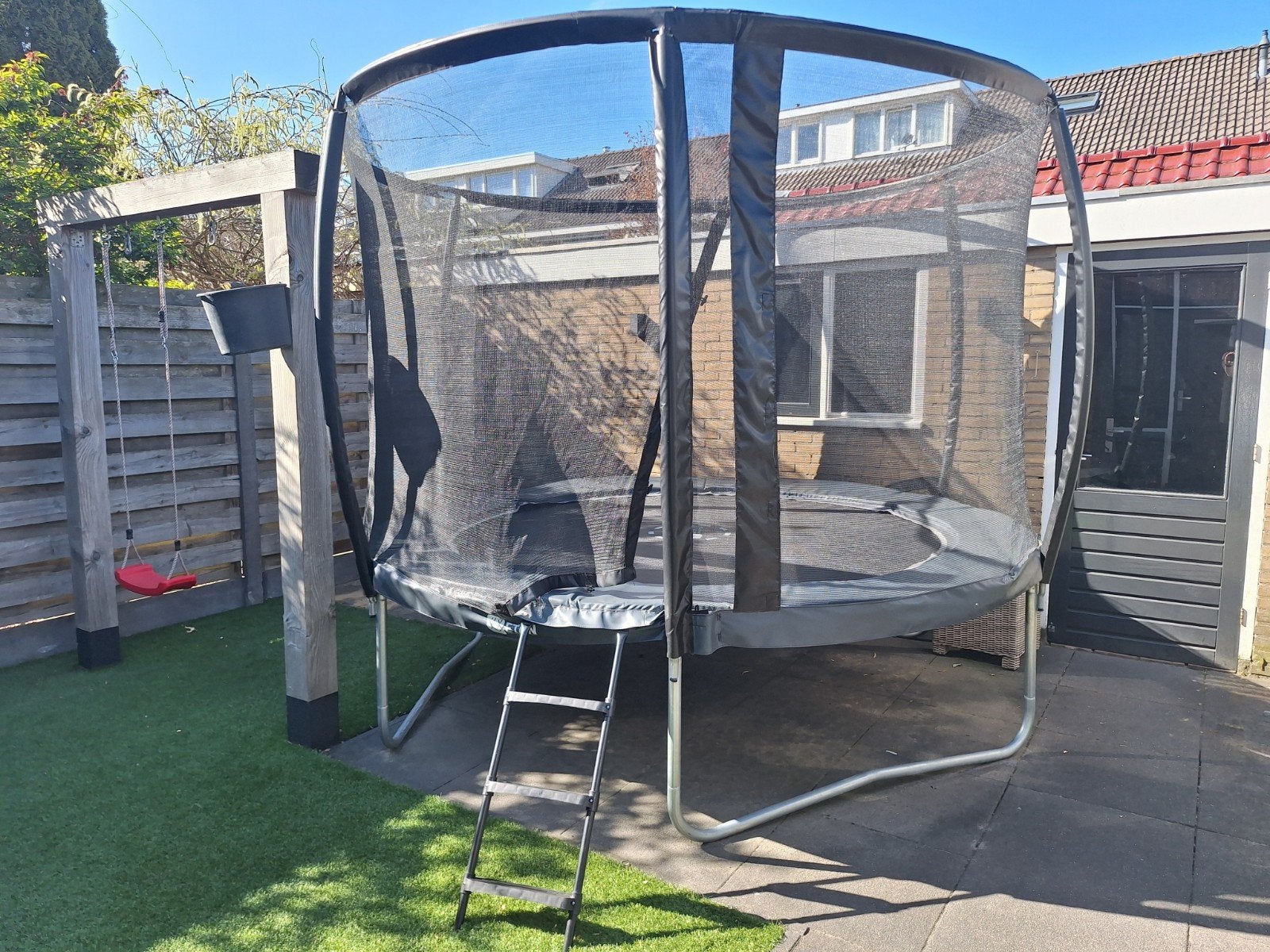 Etan Trampoline Premium Gold 305cm met veiligheidsnet, Ophalen, Gebruikt