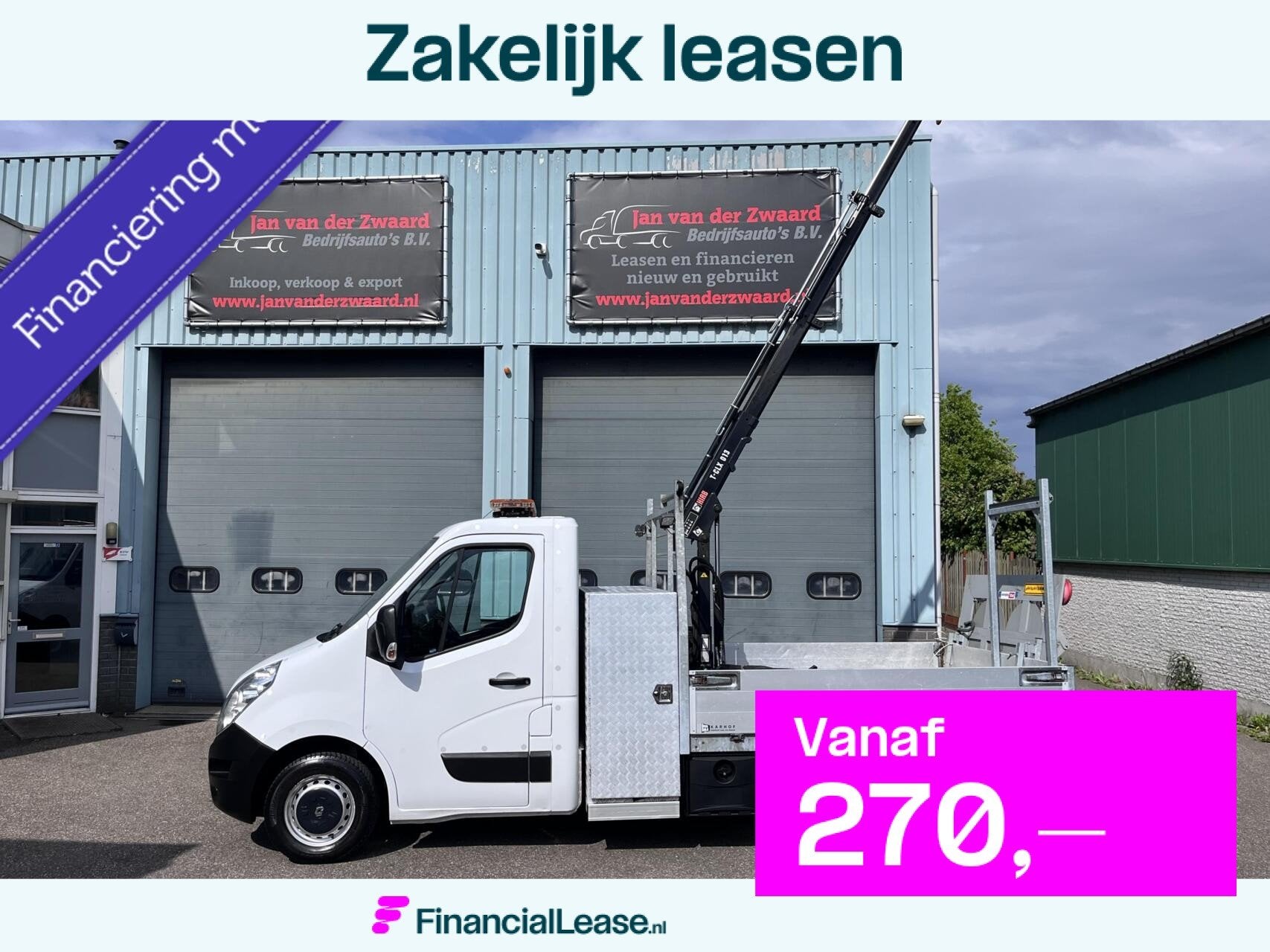 Renault Master opel movano T35 2.3 DCI Open laadbak Hydrauli, 145 pk, Gebruikt, Euro 6, 4 cilinders