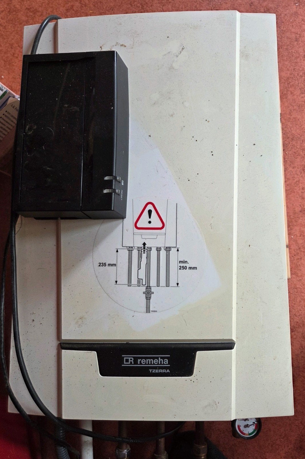 cv ketel Remeha tzerra, Doe-het-zelf en Verbouw, Geisers en Boilers, Ophalen, Gebruikt, Aardgas, Geiser