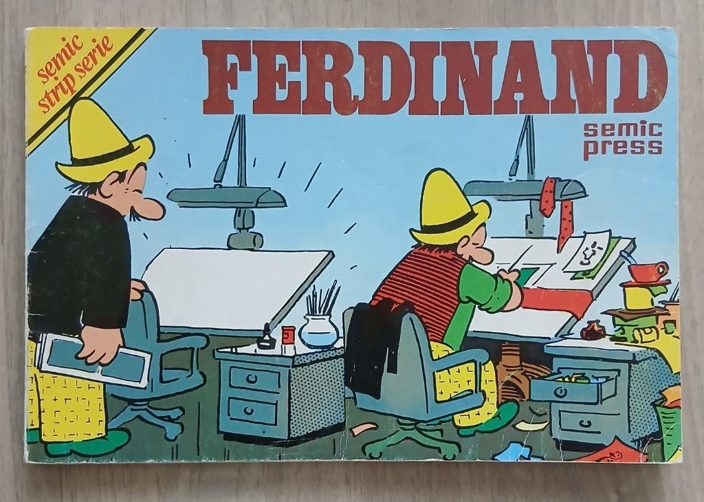 Ferdinand 1. Oblong zonder tekst. 1974., Gelezen, Eén stripboek, Ophalen of Verzenden, Henning Dahl Mikkelsen & Al  Plastino