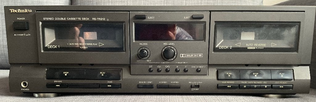 Cassettedeck Technics RS-TR212-defect, Ophalen, Dubbel, Overige merken, Auto-reverse