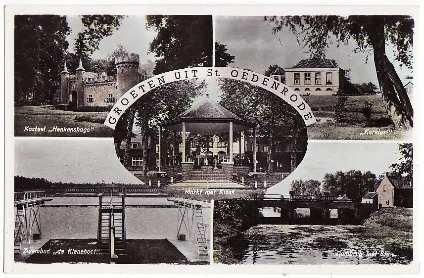 St. Oedenrode Groeten uit 5-Vensters 1958., Verzenden, 1940 tot 1960, Gelopen, Noord-Brabant