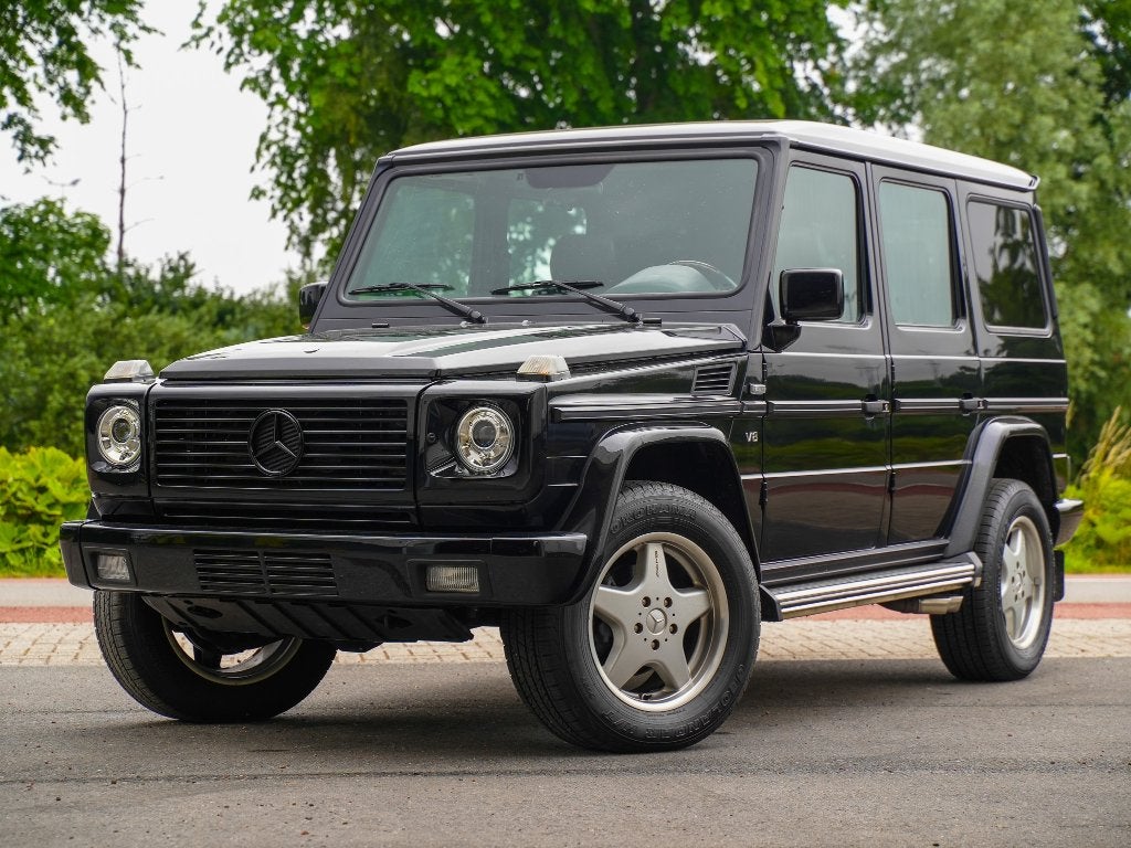 Mercedes G55 AMG model 2000 Zeer lage bijtelling opruiming, Auto's, Automaat, G-Klasse, Zwart, Leder