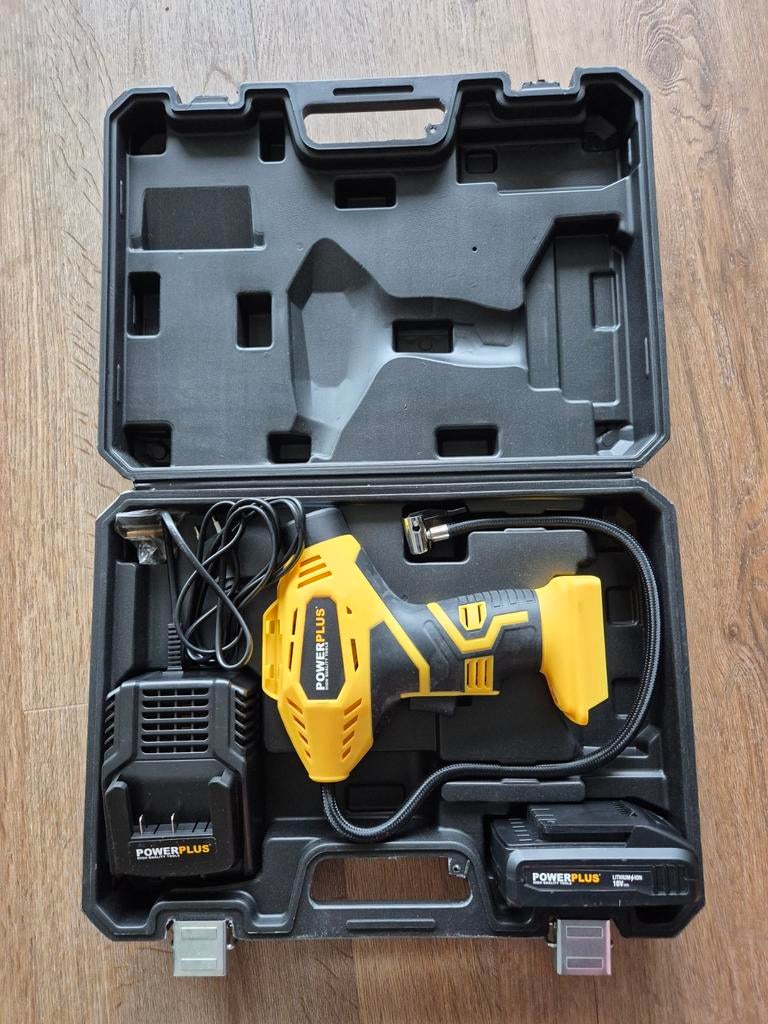 Power Plus Luchtdrukpomp POWX1700 - Zo goed als nieuw, Doe-het-zelf en Verbouw, Compressors, Ophalen, Zo goed als nieuw
