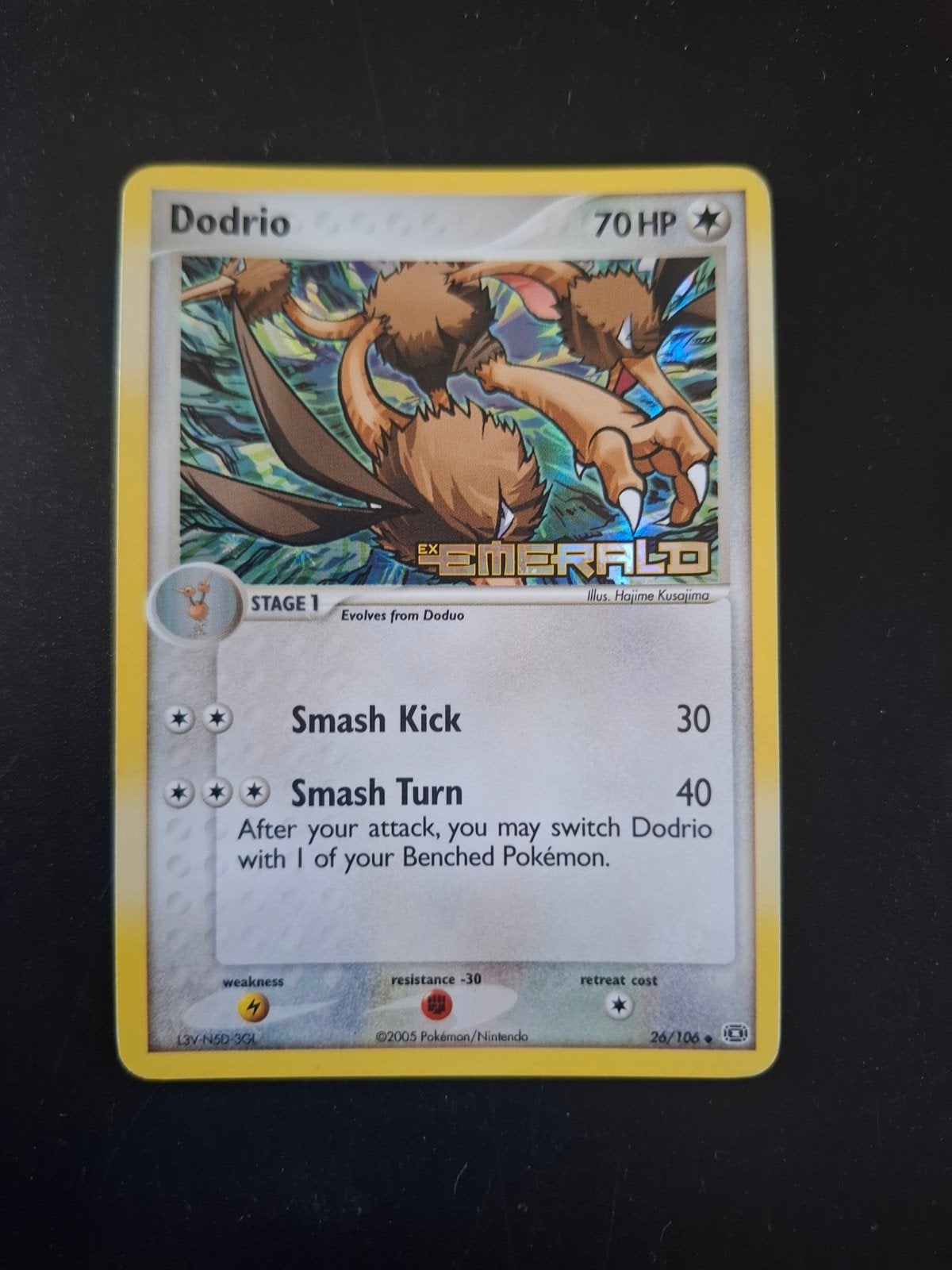 Dodrio EX Emerald Pokémon Kaart (26/106), Ophalen of Verzenden, Gebruikt, Losse kaart