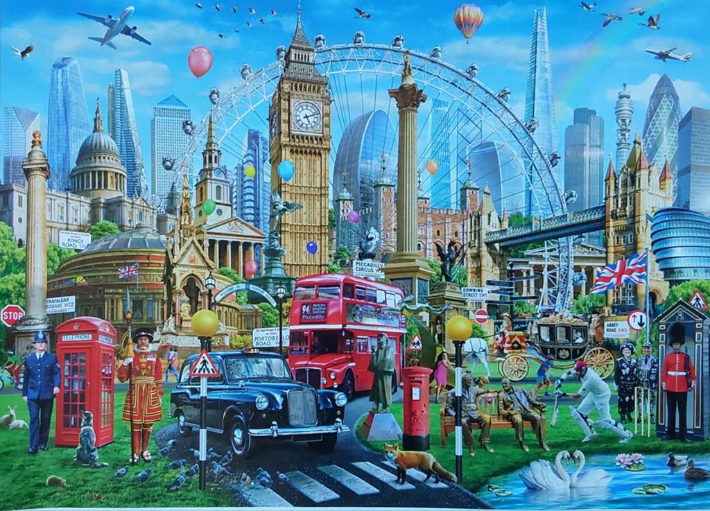 Gibsons puzzel 1000st in perfecte staat. London Calling., Ophalen of Verzenden, 500 t/m 1500 stukjes, Zo goed als nieuw
