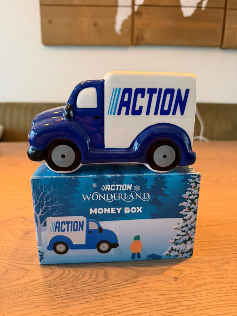 Action  Spaarpot Vrachtwagen, Ophalen of Verzenden, Nieuw, Steen, Aardewerk of Keramiek, Vervoermiddel