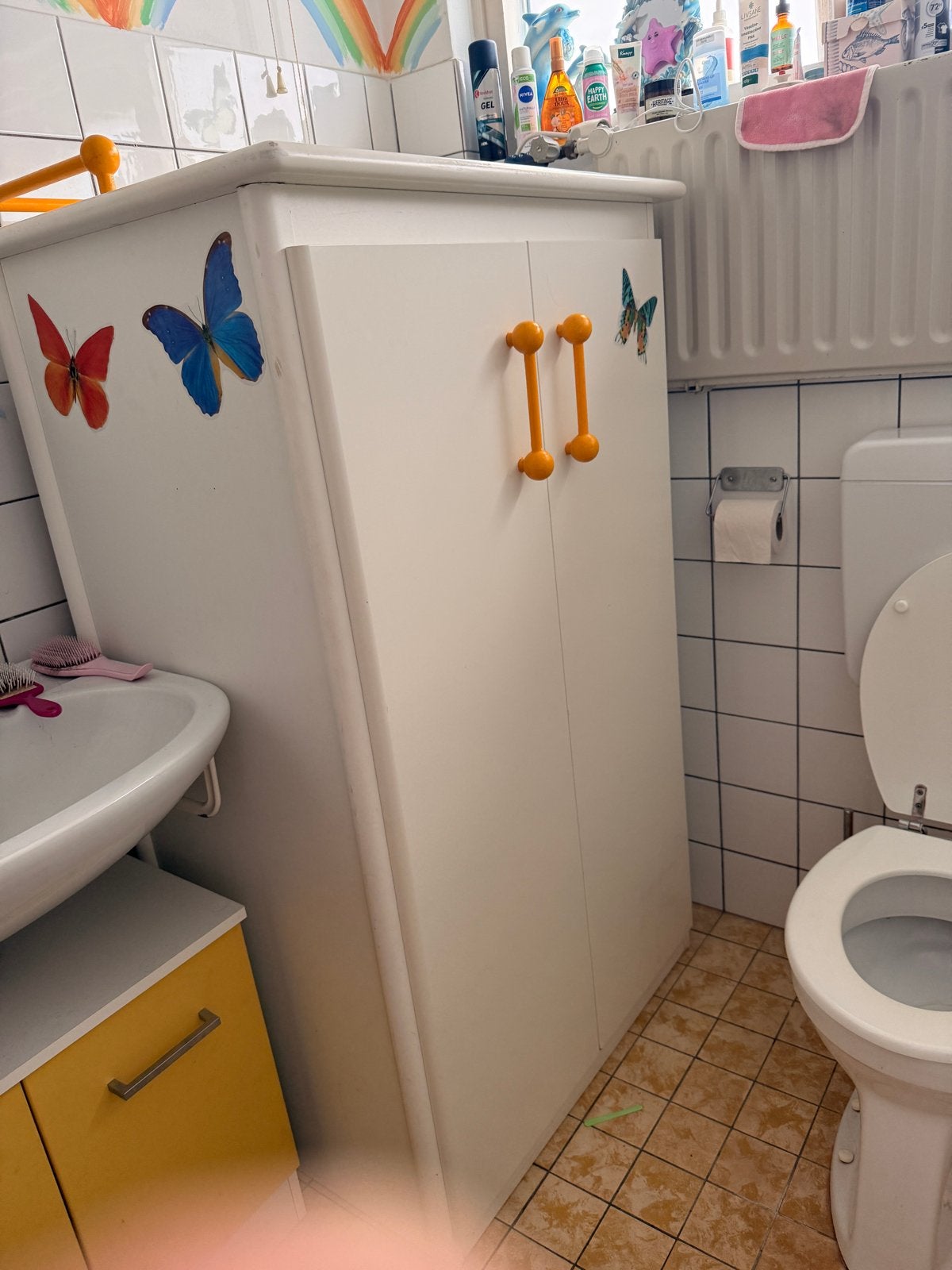Gratis Kast voor Badkamer of elders - Solide en Praktisch, Huis en Inrichting, Kasten | Kledingkasten, Ophalen, Gebruikt, 100 tot 150 cm