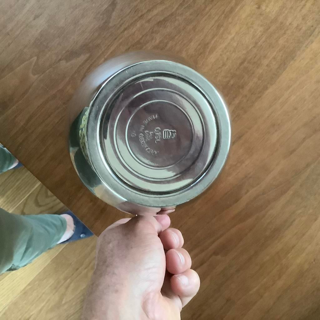 Verzilverde koffie thermoskan - 0.75L - Made in Germany, Antiek en Kunst, Ophalen of Verzenden