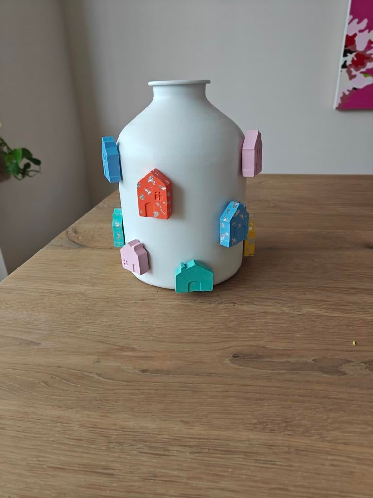 Vaas hand versierd, Ophalen, Overige kleuren, Nieuw, Glas