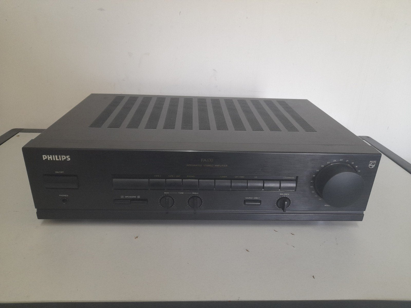 Philips versterker FA 630, Overige merken, Gebruikt, Ophalen of Verzenden, Minder dan 60 watt