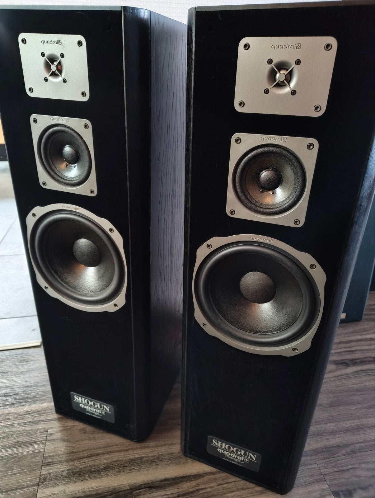 Quadral Shogun MK V  Luidsprekers, Vloerstaande luidspreker, Gebruikt, 120 tot 150 watt, Basreflex