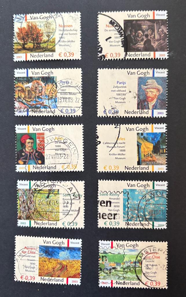 Nvph 2142-2151 gestempeld zonder tab, Postzegels en Munten, Ophalen of Verzenden, Na 1940, Gestempeld