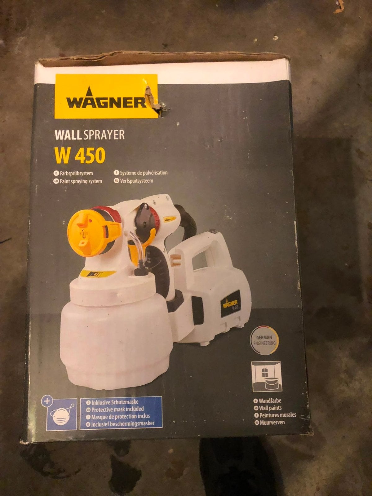 Wagner Wall Sprayer W450, Ophalen, Zo goed als nieuw, Verfspuit of Verfpomp