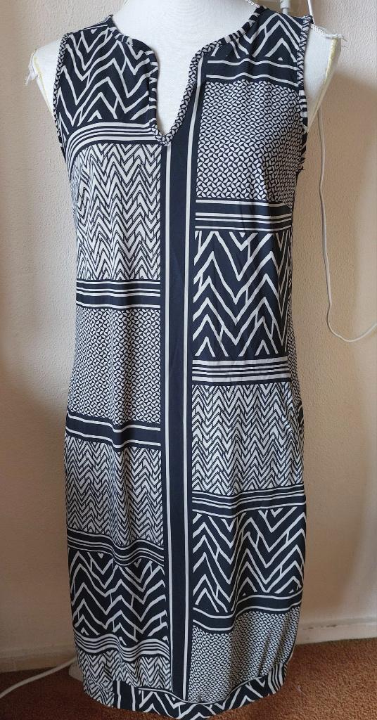 Travelstof jurk van STUDIO ANNELOES mt 36 (38), Studio Anneloes, Blauw, Ophalen of Verzenden, Zo goed als nieuw