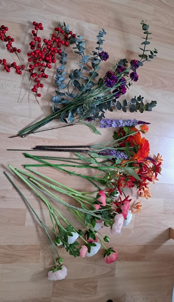 Diverse kunst bloemen, Ophalen