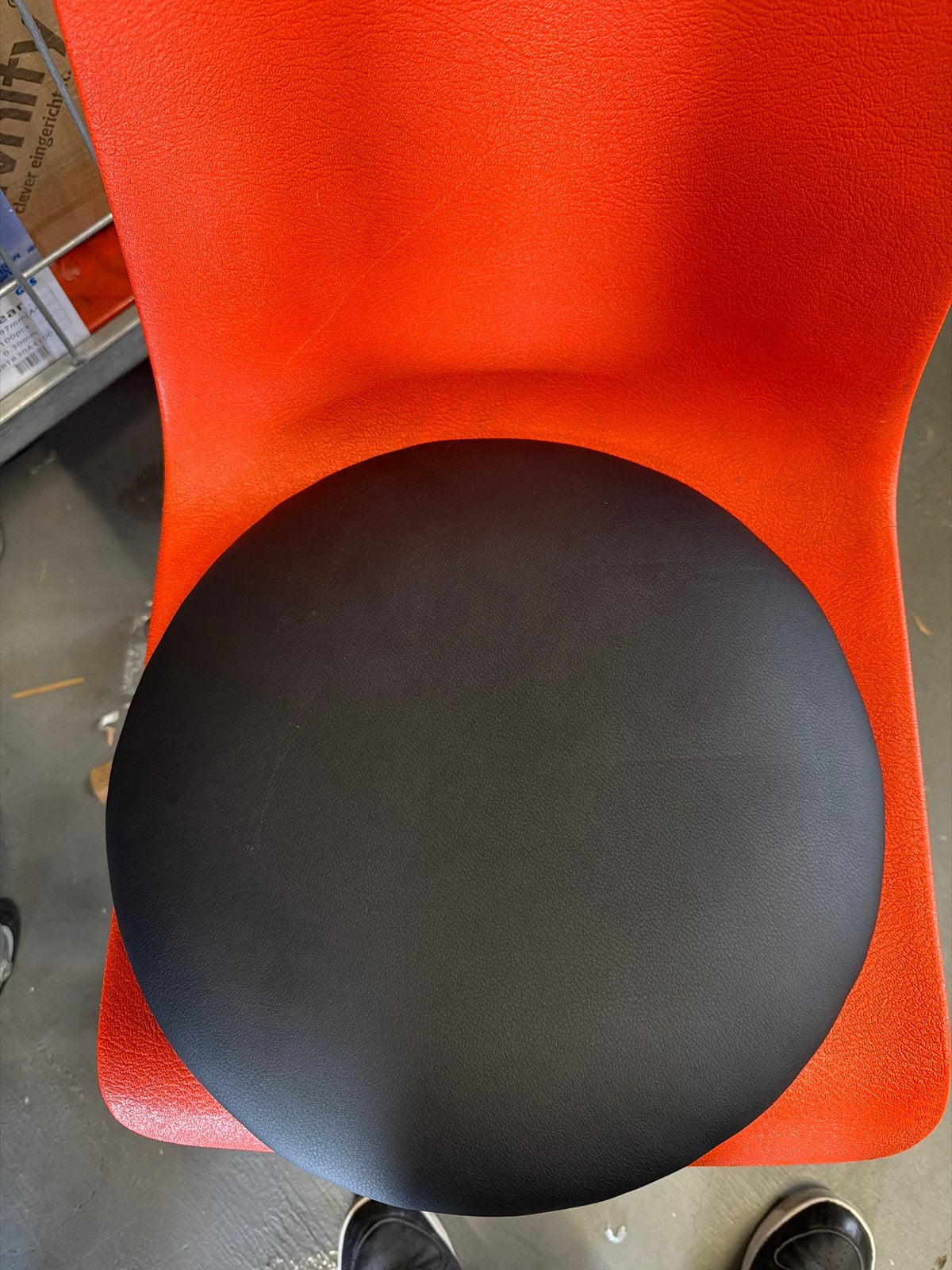 Zwart rond zitkussen voor stoel - Flexfurn, Gebruikt, Zwart, Ophalen of Verzenden, Nvt